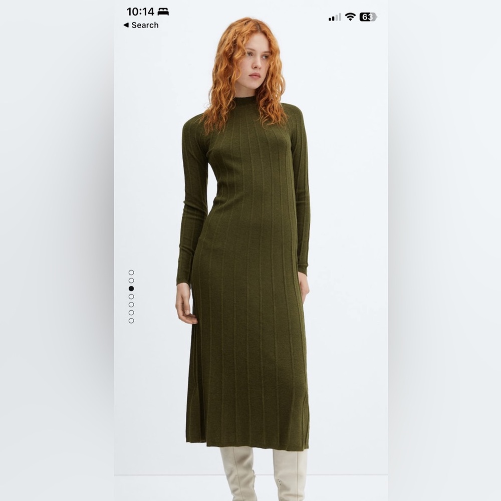 MANGO Ribbed Dress